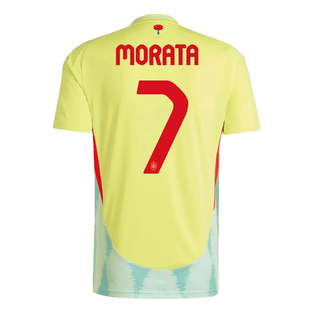 MORATA #7 Spain Away Soccer Jersey Euro 2024