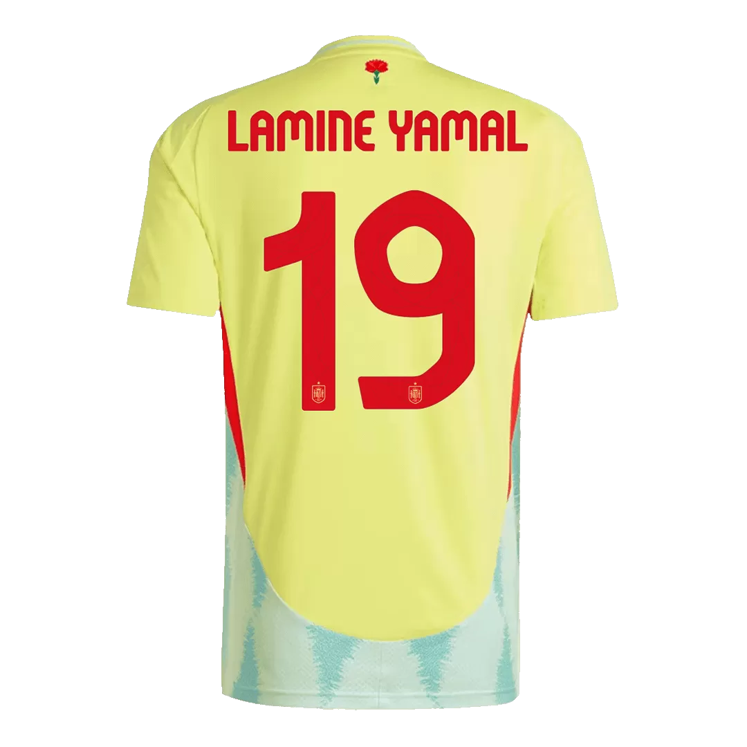 LAMINE YAMAL #19 Spain Away Soccer Jersey Euro 2024