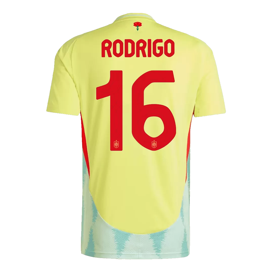 RODRIGO #16 Spain Away Soccer Jersey Euro 2024