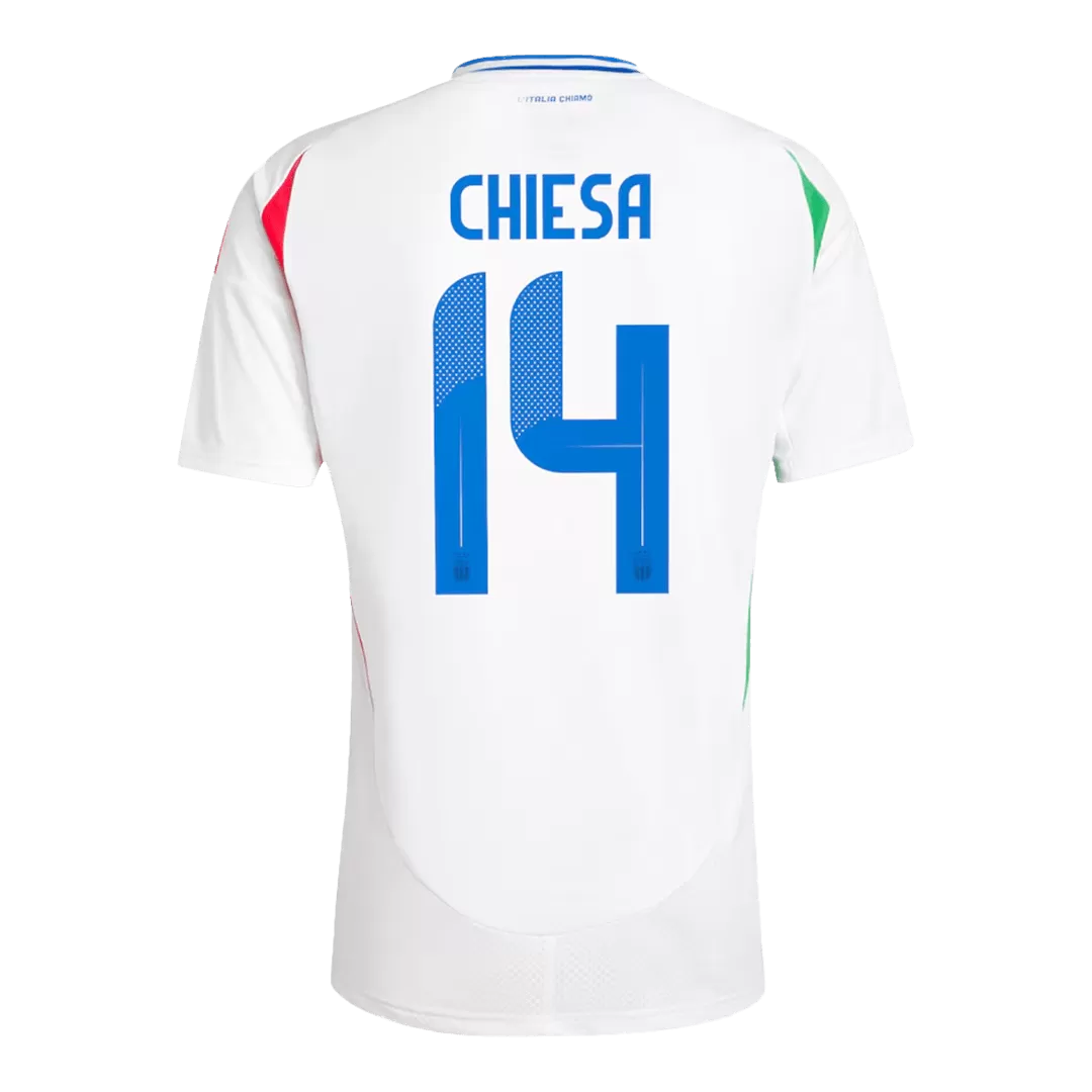CHIESA #14 Italy Away Soccer Jersey Euro 2024