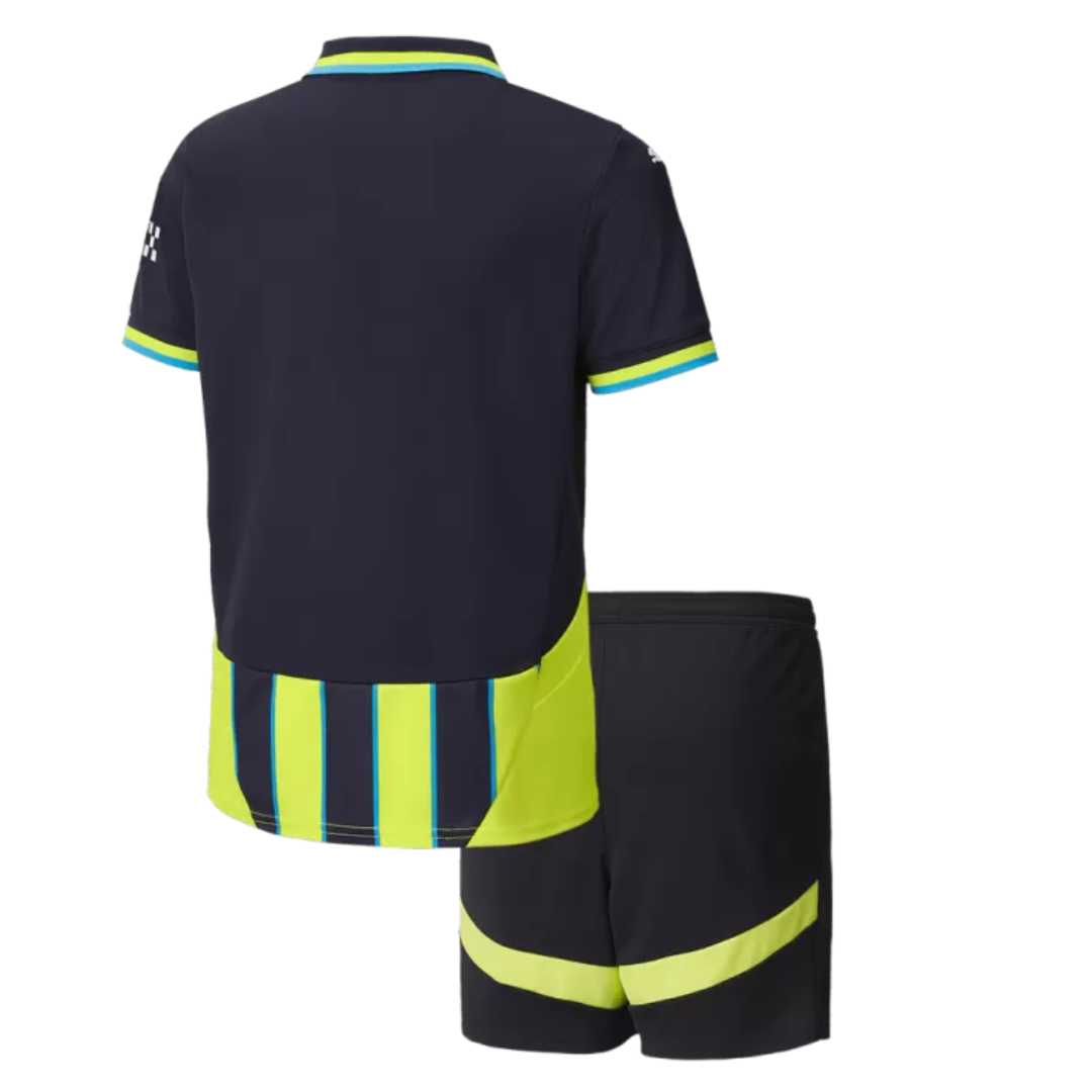 Kids Manchester City Away Soccer Jersey Kit 2024/25