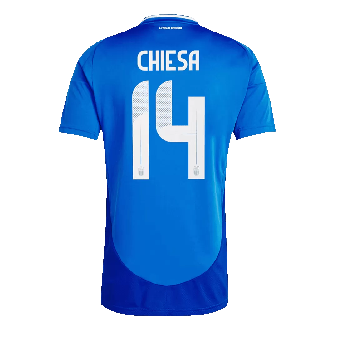 CHIESA #14 Italy Home Soccer Jersey Euro 2024