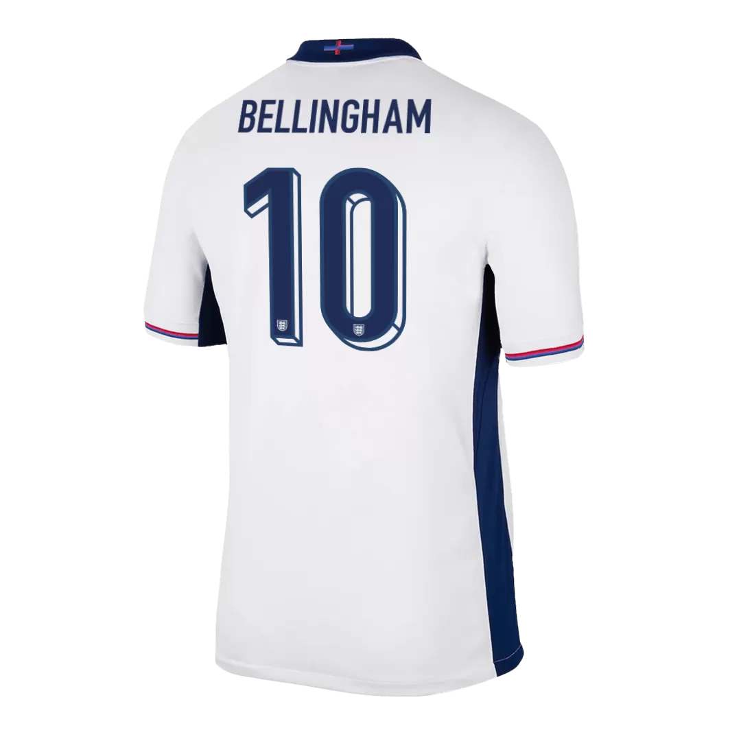 BELLINGHAM #10 England Home Soccer Jersey Euro 2024