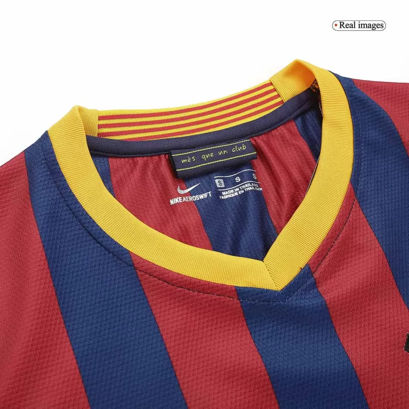 Retro 2013/14 Barcelona Home Soccer Jersey