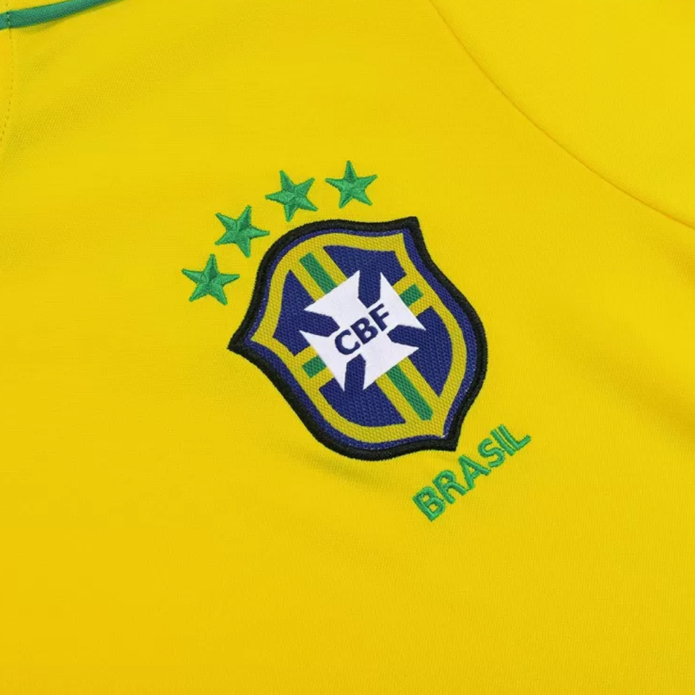 Retro 1998 Brazil Home Soccer Jersey