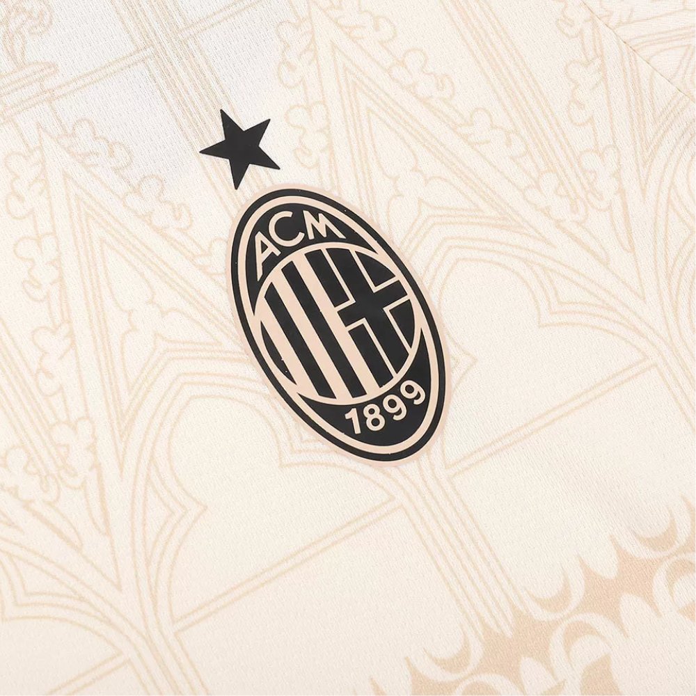 AC Milan X Pleasures Fouth Away Soccer Jersey 2023/24 Beige