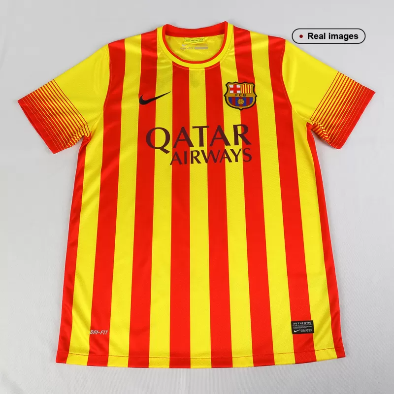 Retro 2013/14 Barcelona Away Soccer Jersey