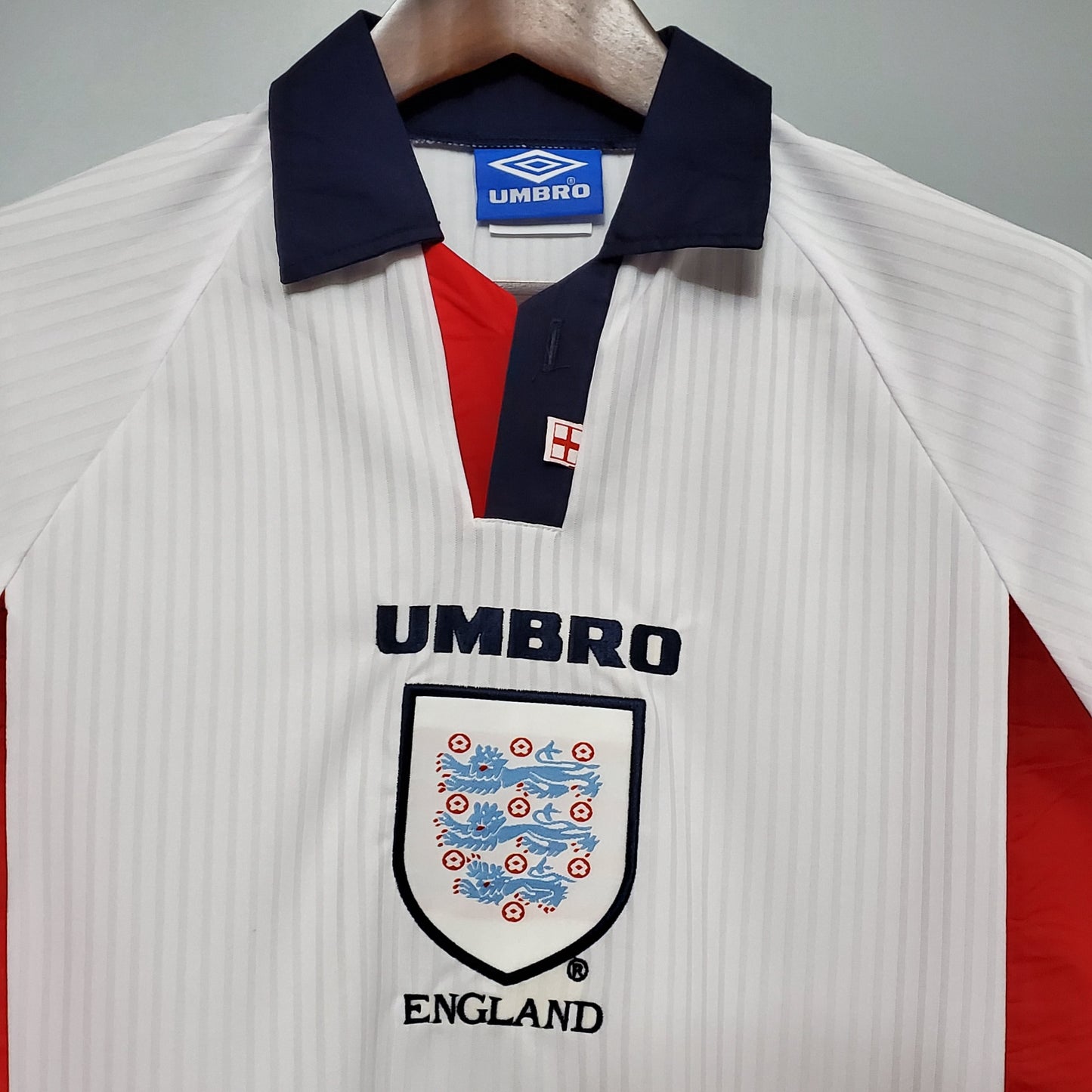 Retro England 1998 Home Jersey Long Sleeves