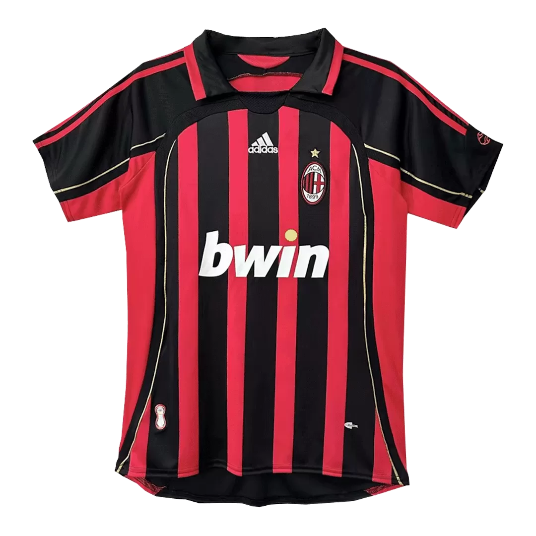 Retro MALDINI #3 2006/07 AC Milan Home Soccer Jersey