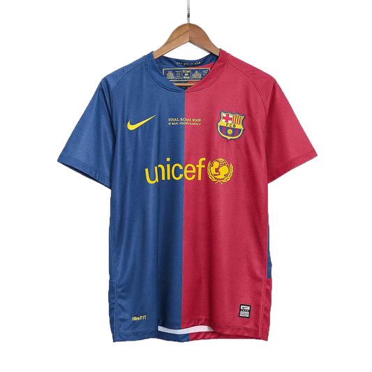 Retro 2008/09 Barcelona Home Soccer Jersey - UCL Final