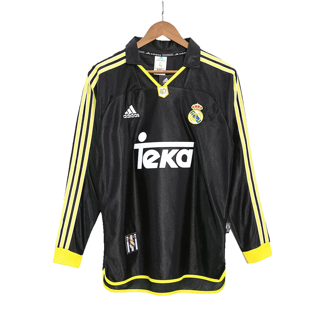 Retro 99/01 Real Madrid Away Long Sleeve Soccer Jersey