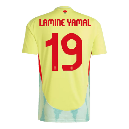 LAMINE YAMAL #19 Spain Away Soccer Jersey Euro 2024