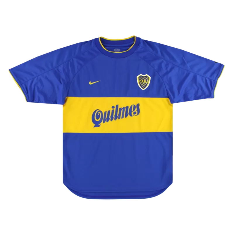 Retro 2000/01 Boca Juniors Home Soccer Jersey