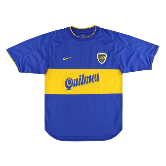 Retro 2000/01 Boca Juniors Home Soccer Jersey