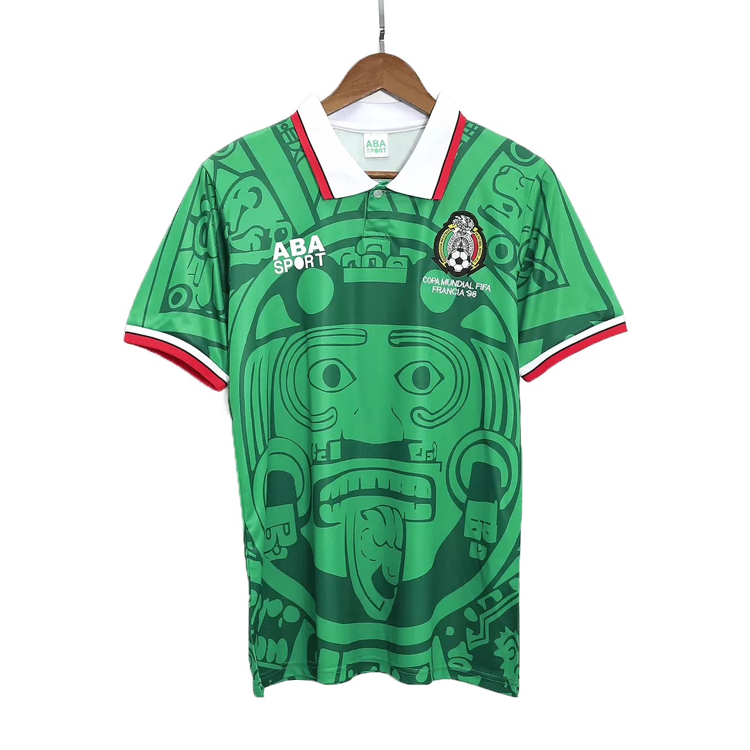 Retro 1998 Mexico Home Soccer Jersey