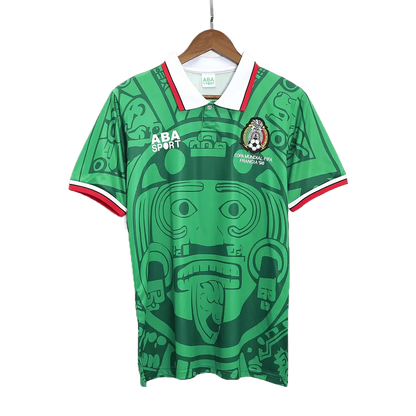 Retro 1998 Mexico Home Soccer Jersey