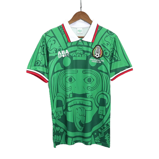 Retro 1998 Mexico Home Soccer Jersey