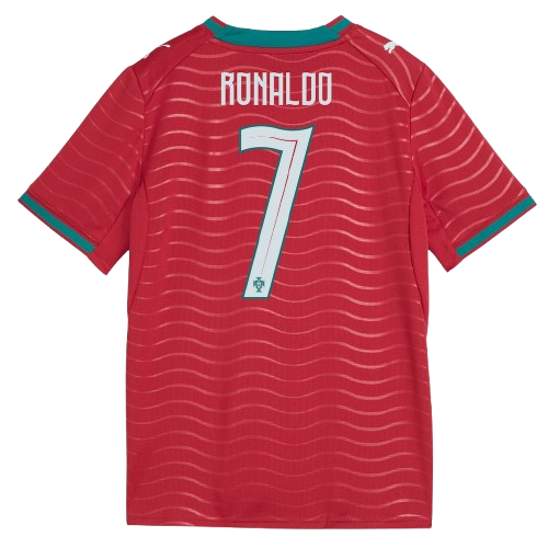 Kids Portugal Home Soccer Jersey Kit 2026 RONALDO 7