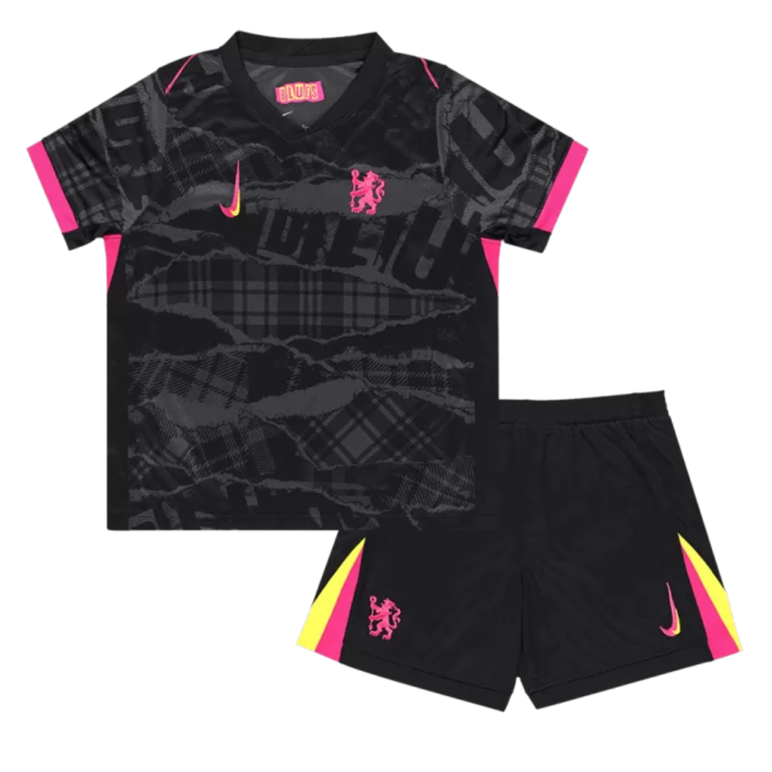 Kids Chelsea Third Away Soccer Jersey Kit 2024/25