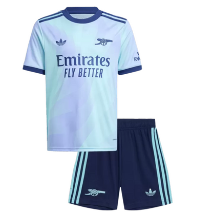 Kids Arsenal Third Away Soccer Jersey Kit 2024/25