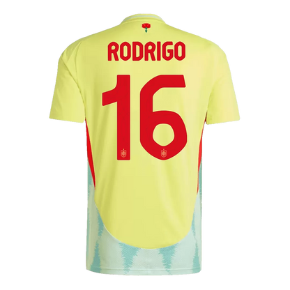 RODRIGO #16 Spain Away Soccer Jersey Euro 2024