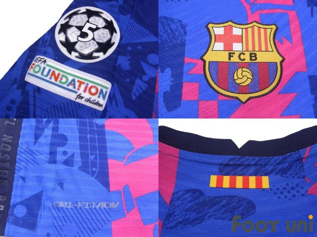 Barcelona Third Away Soccer Jersey 2021/22 with UEFA patches