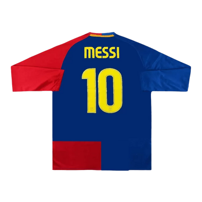 Retro MESSI #10 2008/09 Barcelona Home Long Sleeve Soccer Jersey