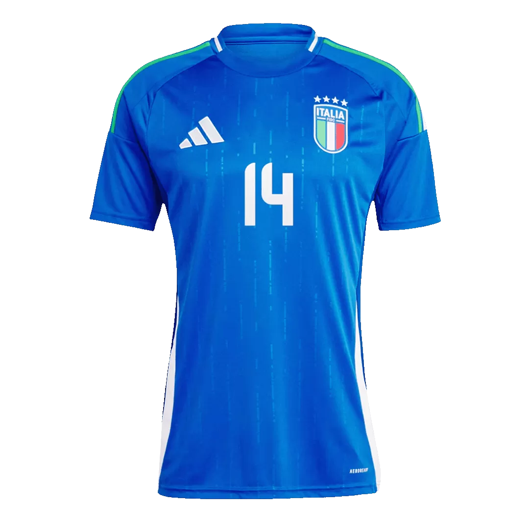 CHIESA #14 Italy Home Soccer Jersey Euro 2024