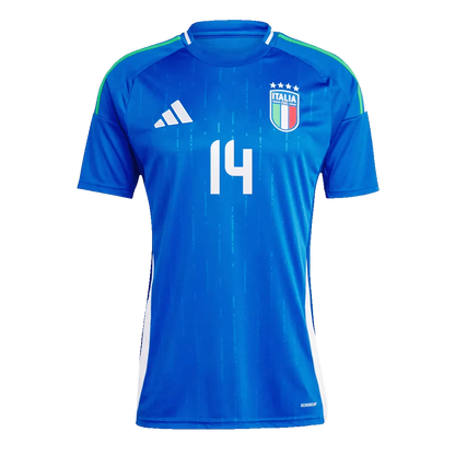 CHIESA #14 Italy Home Soccer Jersey Euro 2024