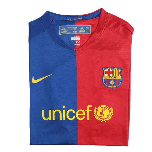 Retro MESSI #10 2008/09 Barcelona Home Soccer Jersey - UCL Final