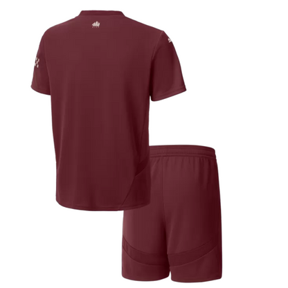 Kids Manchester City Third Away Soccer Jersey Kit 2024/25