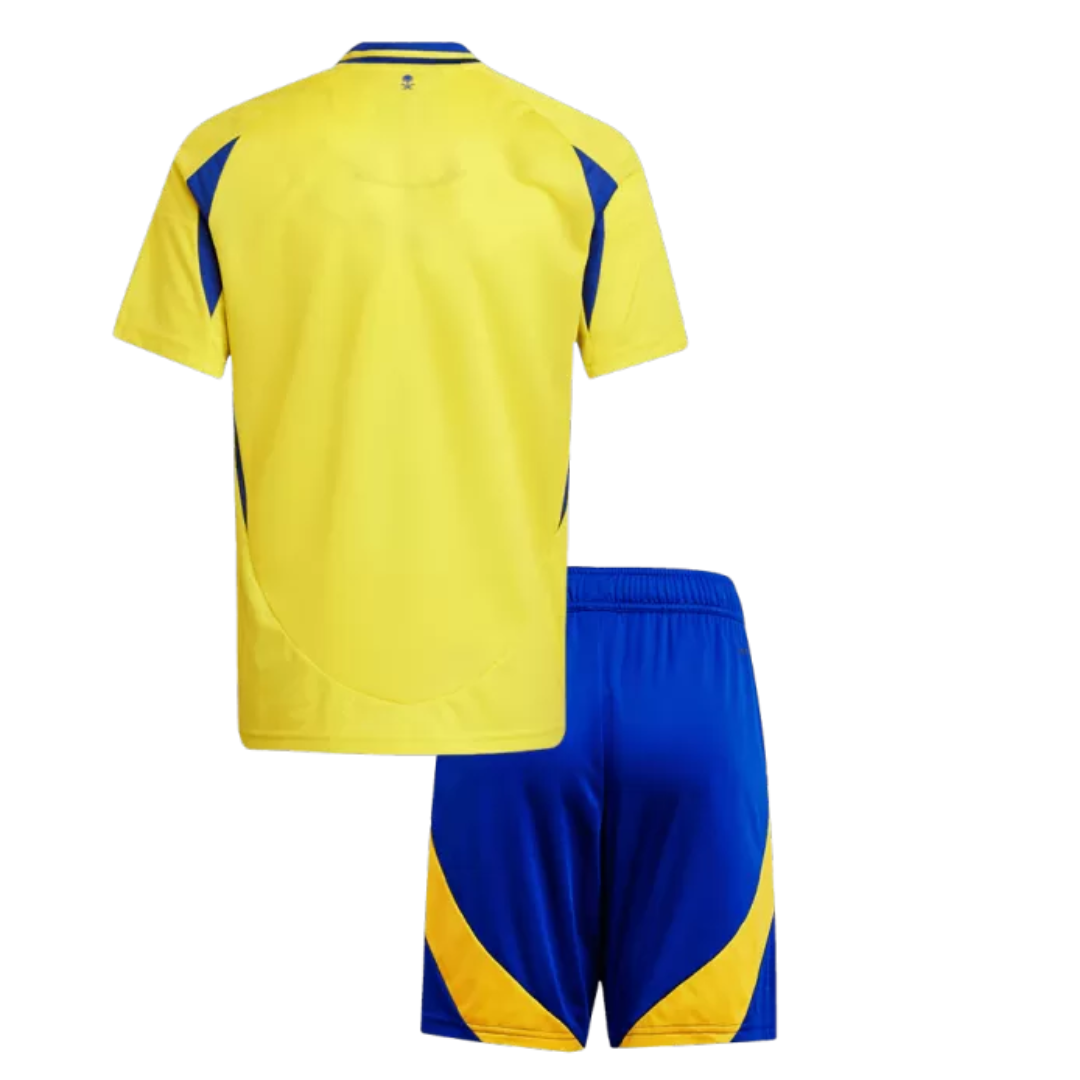 Kids Al Nassr Home Soccer Jersey Kit 2024/25