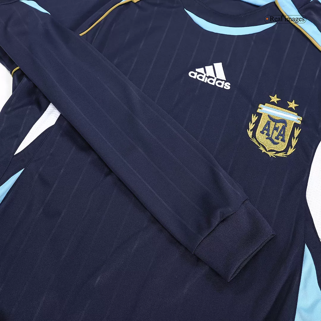 Retro 2006 Argentina Away Long Sleeve Soccer Jersey