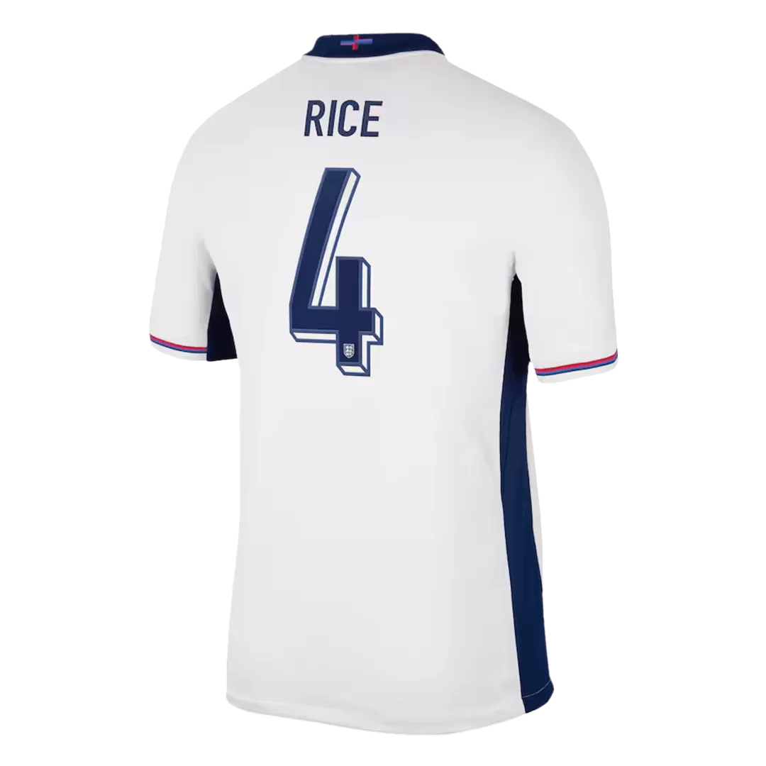 RICE #4 England Home Soccer Jersey Euro 2024