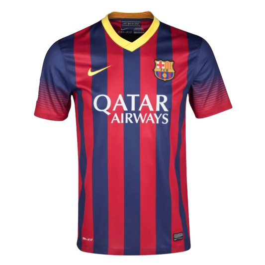 Retro 2013/14 Barcelona Home Soccer Jersey