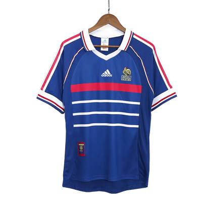 Retro 1998 France Home Soccer Jersey