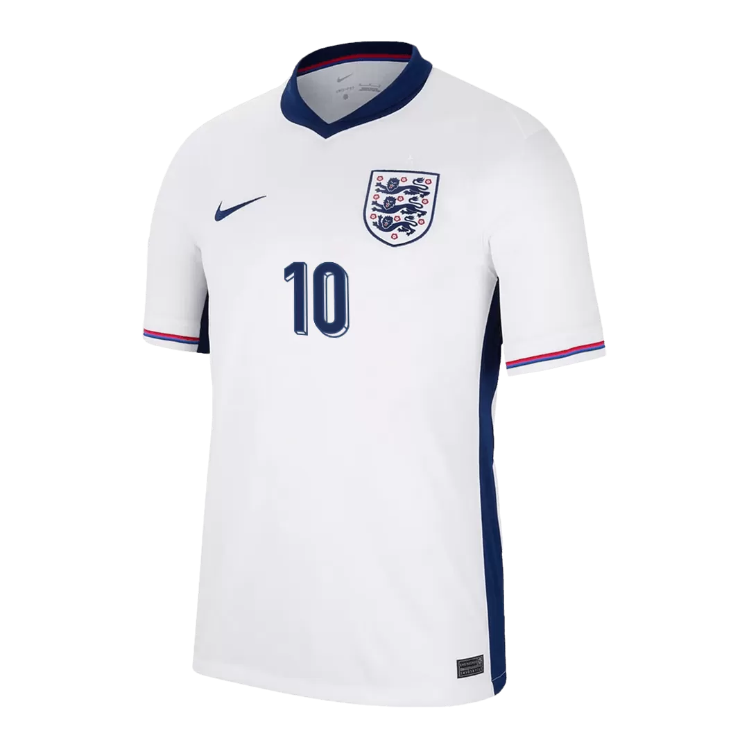 BELLINGHAM #10 England Home Soccer Jersey Euro 2024