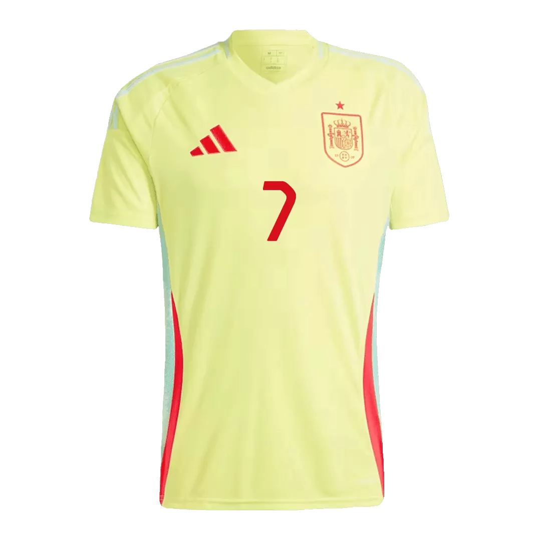 MORATA #7 Spain Away Soccer Jersey Euro 2024