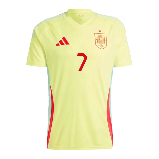 MORATA #7 Spain Away Soccer Jersey Euro 2024