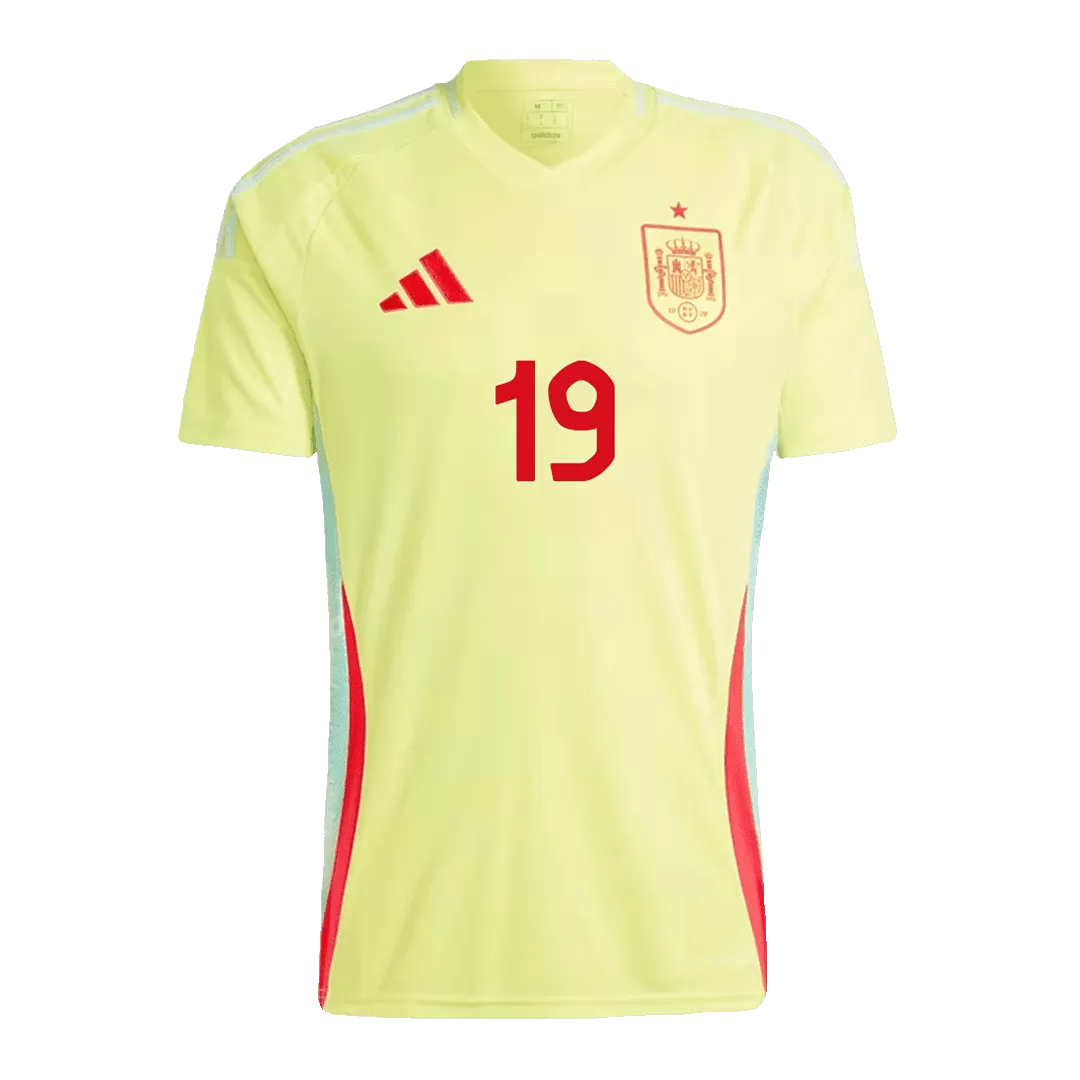 LAMINE YAMAL #19 Spain Away Soccer Jersey Euro 2024