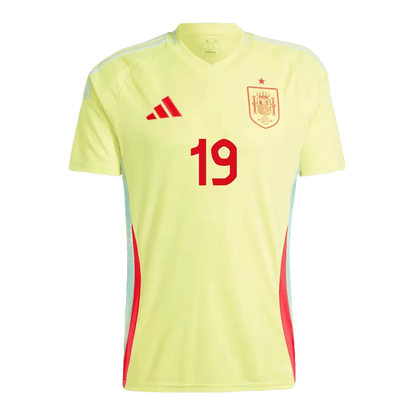 LAMINE YAMAL #19 Spain Away Soccer Jersey Euro 2024
