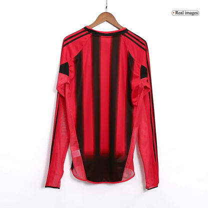 Retro 2004/05 AC Milan Home Long Sleeve Soccer Jersey