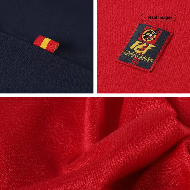 Retro 1998 Spain Home Soccer Jersey