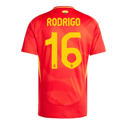 RODRIGO #16 Spain Home Soccer Jersey Euro 2024