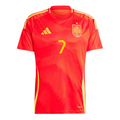 MORATA #7 Spain Home Soccer Jersey Euro 2024