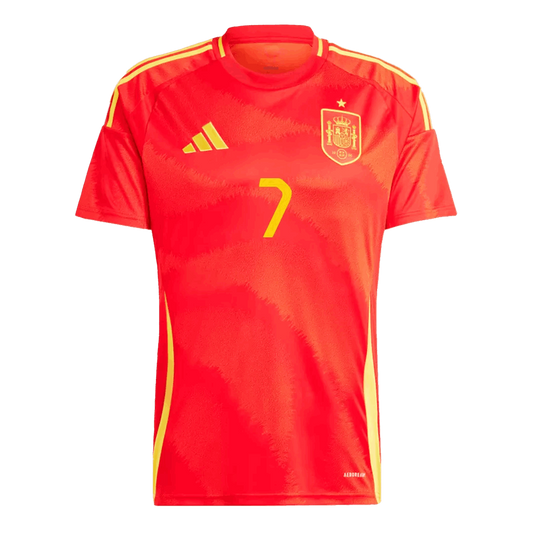 MORATA #7 Spain Home Soccer Jersey Euro 2024