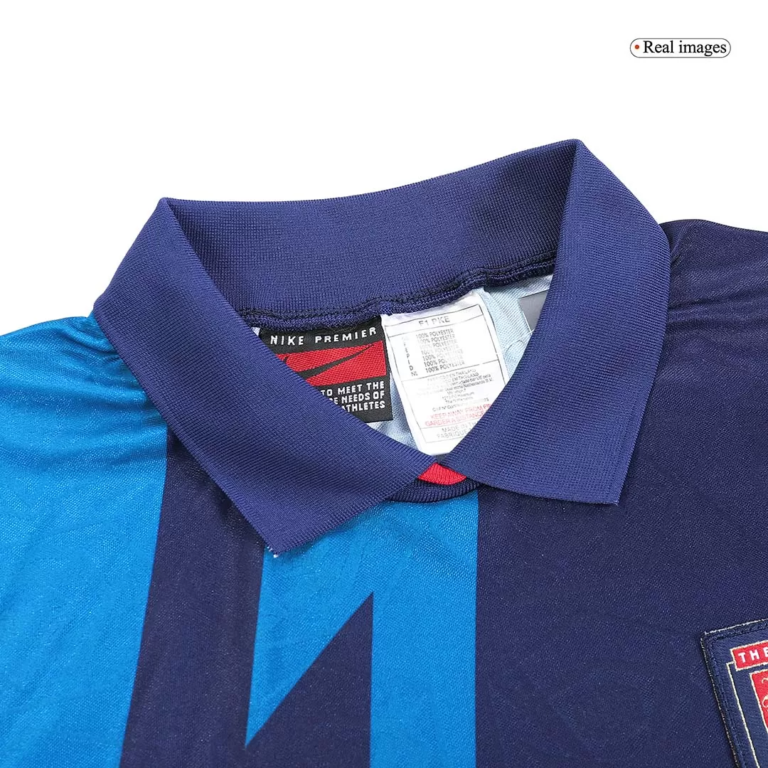 Retro 1995/96 Arsenal Away Long Sleeve Soccer Jersey