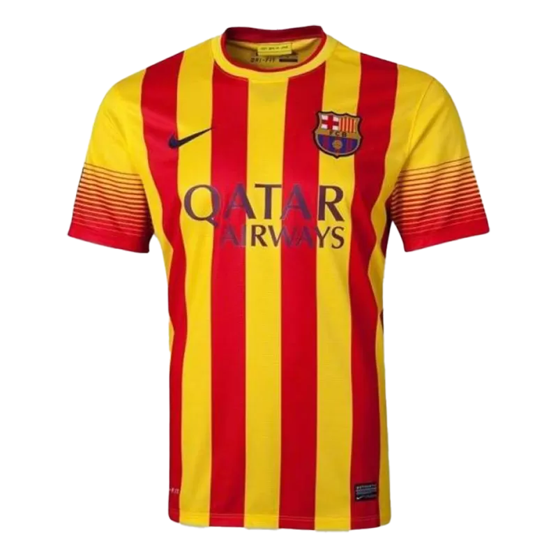 Retro 2013/14 Barcelona Away Soccer Jersey