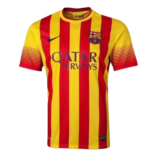 Retro 2013/14 Barcelona Away Soccer Jersey