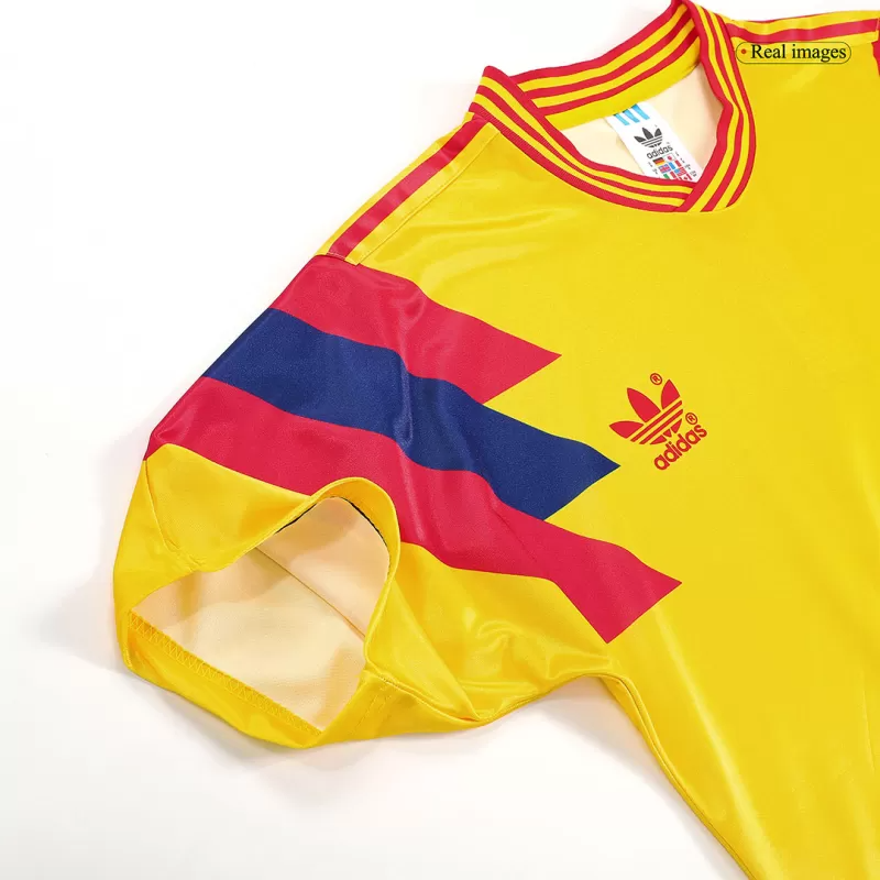 Retro 1990 Colombia Home Soccer Jersey